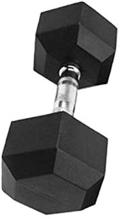 5 KG Barbell Weights Hex Rubber Cover Dumbbell with Metal Handle for Strength Training