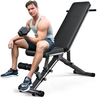 BARWING Adjustable Weight Bench Workout Bench, 1000 LB Heavy Duty Incline Decline Bench for Home Gym, Easy Assembly Foldable Training Lifting Bench, Ultra Short Gap New Version