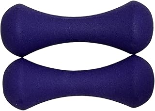 2x Weights Dumbbells Set Women - Born Shaped Neoprene Hand Weights for Women and Men - Ideal for Home Gym Fitness Weight Training Pilates 0.75kg+0.75kg 3.3 Pound Dumbbell Pairs s24a