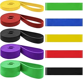 Resistance Bands, 5-Level Pull Up Assistance Bands for Working Out, Elastic Band for Exercise, Muscle Training, Full Body Training