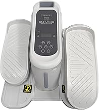 Under Desk Elliptical Exercise Machine, Electric Pedal Exerciser for Home, Quiet Portable Under Desk Bike for Seniors, Seated Leg Exerciser with Remote Control, 12 Speeds, Auto & HR Mode