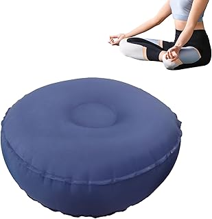 Meditation Pillow: Floor Pillow, Meditation Cushion with Ergonomic Support, Zafu Floor Sitting Cushion, Yoga Cushion, Zafu for Sitting for Yoga, PI Posture