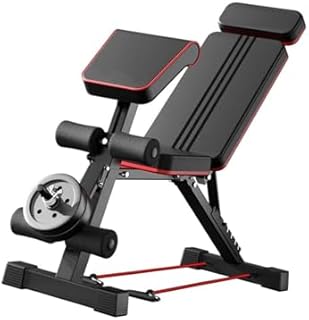Adjustable Dumbbell Bracket, Foldable Weight Bench, Dual-Use Incline Decline Fitness Chair, 3-Position Headrest