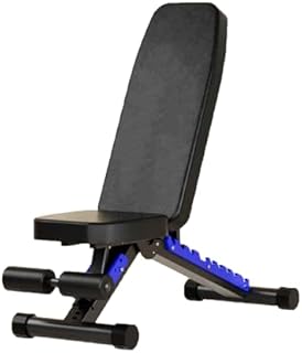 Foldable Weight Bench for Home Gym, Adjustable Dumbbell Chair with 9-Position Slots, Full Body Strength Training