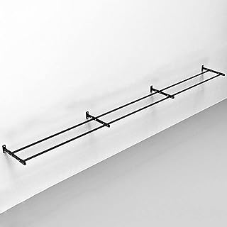 Wall Mount Fitness Exercise Ball Holder, Black Metal Large Yoga Ball Storage Rack for Commercial Home Gyms, Suitable for Medicine/Therapy Stability/Barre Balls,550cmx60cm