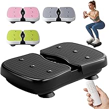 Mini Vibration Plate Machine, Leg Waist Workout Vibrating Plate for Lymphatic Drainage Weight Loss Muscle Activation, Relieve Muscle Soreness