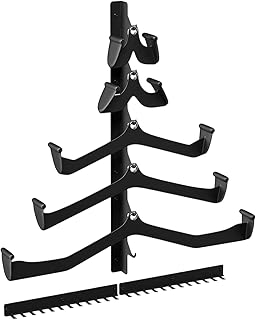 Pull Down Bar Wall Mount | 5-Piece Space-Saving Wall Holder | Exercise Machine Attachments Holder - for Resistance Bands Jump Ropes Dumbbells Cable Attachments Garage