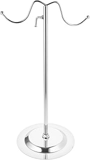 Stainless Steel Towel Organizer and Standing Towel Rack Countertop Holder for Bathroom with Multi-Use Bag Display Stand for Home and Store Use