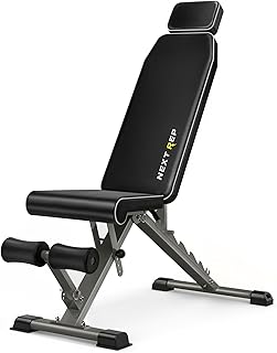 Adjustable Weight Bench,1000 LB Fast Folding Workout Bench for Home Gym Strength Training, Incline Decline Flat Utility Bench Press for Full Body Workout, Upright Storage Yellow Exercise Bench