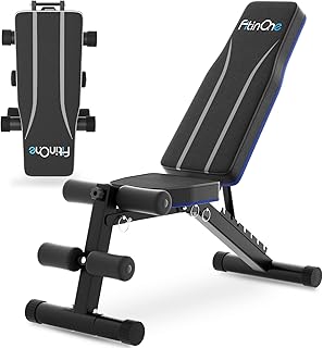 Adjustable Folding Weight Bench for Home Gym, 660 lbs Capacity Multi-Functional Workout Bench Sturdy Durable for Full Body