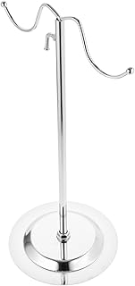 Cabilock Stainless Steel Towel Rack and Handbag Holder Countertop Standing Bar Multi-Use Bathroom Towel Stand for Kitchen and Vanity Display