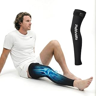 Entire Leg Ice Pack Wrap with Strap and Cutting-Edge Cooling Gel for Cold Therapy, Full Leg Ice Pack for Muscle Soreness & Pain from Foot, Calf to Thigh After Post-Surgery