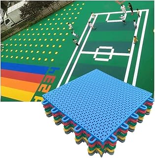 Red Modular Interlocking Floor Tiles - 10PCS Weatherproof Sports Mat for Outdoor Playground & Kindergarten, Easy to Install, Durable & Safe for Kids' Play Areas