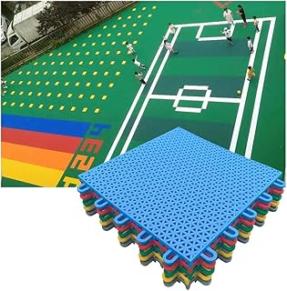 Modular Interlocking Floor Tiles for Schools & Kindergartens, Weatherproof Outdoor Playground Sports Mats, Easy Installation, Yellow, 10PCS - Perfect for Kids' Play Areas!