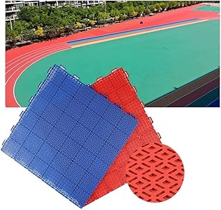 Outdoor Modular Interlocking Floor Tiles 53CM – Weatherproof, Non-Slip Sports Mats for Basketball, Tennis, Amusement Parks – Dark Green, 4PCS, High-Temperature Resistant