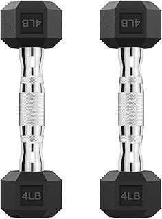 Hex Dumbbell Set, 2.5-65 lb Rubber Encased Exercise & Fitness Dumbbells, Weights Dumbbells Set of 2, Hand Weight for Strength Training