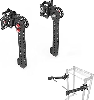 Multi-Function Adjustable Universal Push Arm Press Rowing Shoulder Press, for 3x3 with 1" Hole Power Cage, Squat Rack Attachments