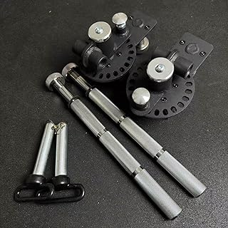 Squat Rack Accessories Adjustable Handle Pull-Up Bar Handle Push-Up Bar Handle Chrome-Plated Knurled Handle, Length 18 inches