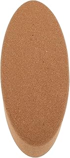 Cork Yoga Blocks Set Oval Shape High Density Stretching and Balance Support for Pilates and Home Gym Fitness