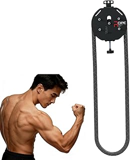 Pulley Cable Machine System,Endless Rope Trainer Machine for Home,Gym Pull Rope Machine, Cable Pulley System with Adjustable Resistance & Premium Nylon Rope Black