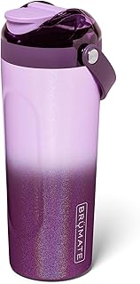 BrüMate MultiShaker Blender Shaker Bottle | 100% Leakproof Insulated Stainless Steel | Pre Workout and Protein Shaker Bottle for the Gym | 25oz (Violet Crush)
