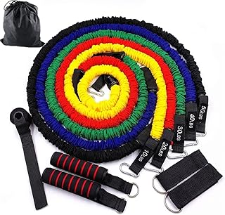 11 Pcs/Set Resistance Bands Training Exercise Workout Equipment Yoga Tubes Pull Rope Rubber Expander Elastic Fitness
