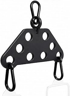 Double to Single Cable Machine Adapter Plate – 8-Hole Adjustable Spreader Plate for LAT Pulldown, Rows, Chest Flys – 5.5mm Carbon Steel for Home Gym