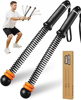 Saker Ropeless Battle Ropes Cordless Workout Rope, Adjustable Weighted Inertia Training Equipment, Portable Battle Rope Alternative for HIIT Strength Cardio, Quiet Home Gym Fitness Equipment