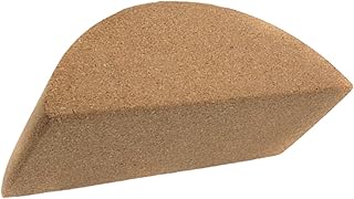 Yoga Training Block and Balanced Yoga Brick, Cork Half-moon Exercise Tool with Non-slip Surface for Core Muscle Workout and Stability Training