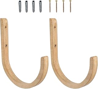 Wooden Yoga Mat Holder - Wall Mount Storage Rack, Exercise Accessory with Screws, Gym Organizer with Durable Build, Home Fitness Tool Featuring Sturdy Construction, Rug Stand for Indoor