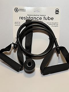 Resistance Tube with Door Anchor, Heavy/Extra Heavy 35lb, Full Body Workouts