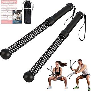 Ropeless Battle Ropes - Cordless Battle Ropes for Exercise, Portable & Quiet Home Workout Equipment for Outdoor| Full Body HIIT & Cardio Training | with Storage Bag & Poster, for Women & Men