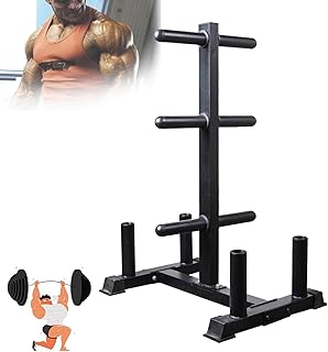Weight Plate Rack Plate Trees, 2 Inch Weight Plate Tree/Vertical Barbell Holder, for Home Gym