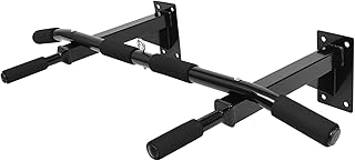 Heavy Duty Wall-mounted Pull up Bar Horizontal Fitness Bar Steel Adjustable for Home Gym Strength Training and Bodyweight Workouts