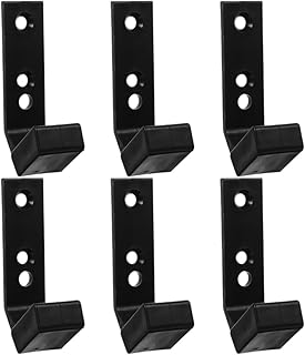 Vaguelly 6pcs Wall Mounted Barbell Hanger and Dumbbell Holder Rack, Sturdy Pa/pp Material Weight Storage Rack for Home and Commercial Gym, Space-saving Barbell Organizer for Weightlifting