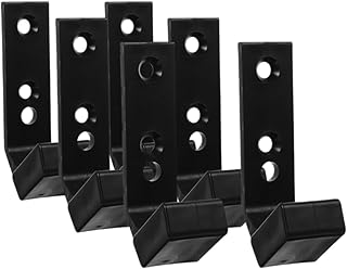 6pcs Wall Mounted Barbell Holder Rack Set, Sturdy Pa/pp Material Weight Storage Organizer for Home Gym Accessories, Space-saving Barbell Hanger for Strength Training Equipment