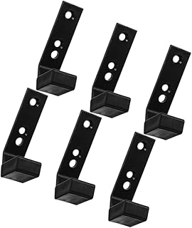 CHILDWEET 6pcs Barbell Holder Wall Mount Rack 40x55x100mm Pa/pp Construction, Barbell Organizing Storage for Home Gym Accessories and Strength Training Equipment