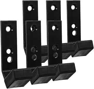 6pcs Barbell Hanger Weight Bar Holder Wall Mounted Gym Dumbbell Stand 40x55x100cm Pa/pp Fitness Equipment Rack for Home and Commercial Weight Storage