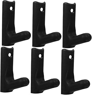 FUOYLOO 6pcs Heavy Duty Wall Mount Barbell Holder Rack with Single Hook Gym Weight Storage for Home and Commercial Strength Training