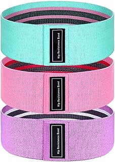 3pcs Women’s Hip Resistance Bands Set 60lbs Elastic Yoga Stretch Workout Straps for Glutes Training Home Fitness Pilates Random Color