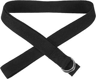 5pcs Non-elastic Yoga Strap with Metal D-ring, Adjustable Inelastic Fitness Bands for Pilates, Stretching, and Workout Accessories, Household Exercise Straps for Men and Women