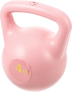 UPKOCH Water-fillable Kettlebell Dumbbell 4kg Pink Adjustable Weight Fitness Training Home Exercise Portable Strength Equipment for Women Yoga Workout