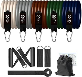 Workout Resistance Bands Yoga Elastic Band Upgrade Training Bar Set Fitness Equipment Pilates Exercise Gym Bodybuilding