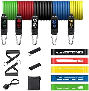 Fitness Pull Rope Resistance Rubber Band Yoga Elastic Belt Upgrade Training Stick Set Pilates Exercise