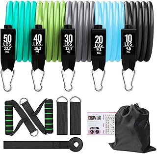 11 Pcs/Set Men Resistance Bands Bodybuilding TPE Belt Fitness Training Yoga Pull Rope Gym Equipment Elastic