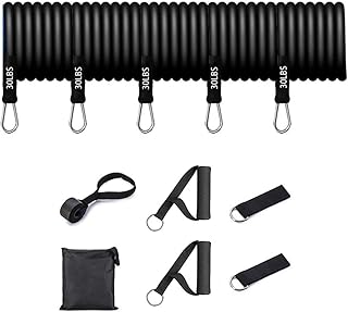 Resistance Band Set Exercise Portable Home Gym Accessories Professional Fitness Elastic Rubber Workout