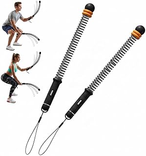 Cordless Battle Ropes - Heavy Duty Portable Ropeless Battle Ropes for Home Gym | New Workout Exercise Rope for Low-Impact Workout, Strength Storage Bag (Black) F0G1R-202(Black)