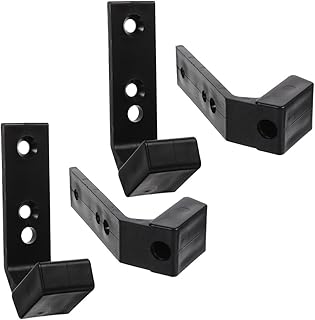 Alasum 4pcs Barbell Rack Wall Mounted Barbell Storage Hooks 40x55x100mm Pa/pp Material Space-saving for Home and Commercial Gym Organization