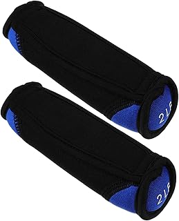 SUPVOX Soft Dumbbells Hand Weights Set 2 Lbs Each Blue Walking Weight Portable Fitness Equipment for Running and Home Exercise