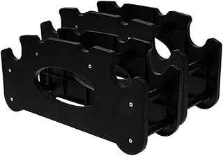 2pcs Dumbbell Rack Stand Heavy Duty Plastic Dumbbell Storage Holder Removable Fitness Weight Organizer for Home Gym Strength Training Equipment